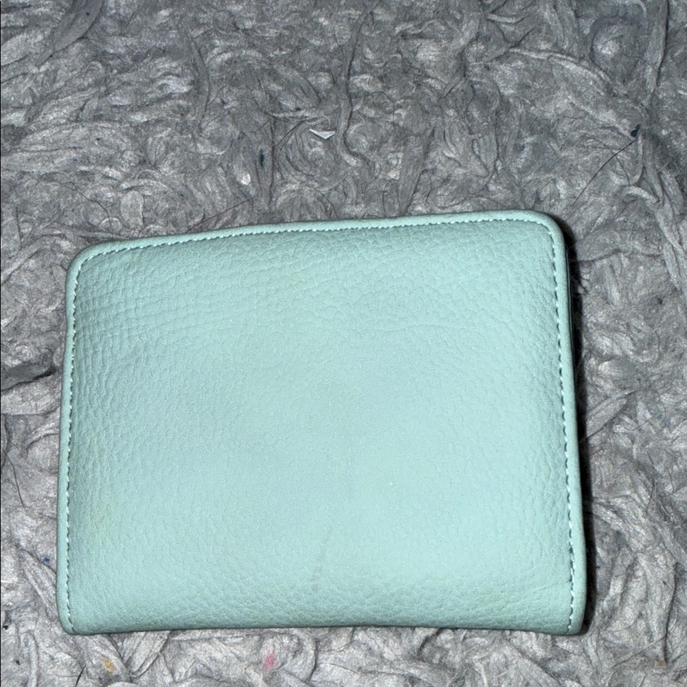 small blue wallet